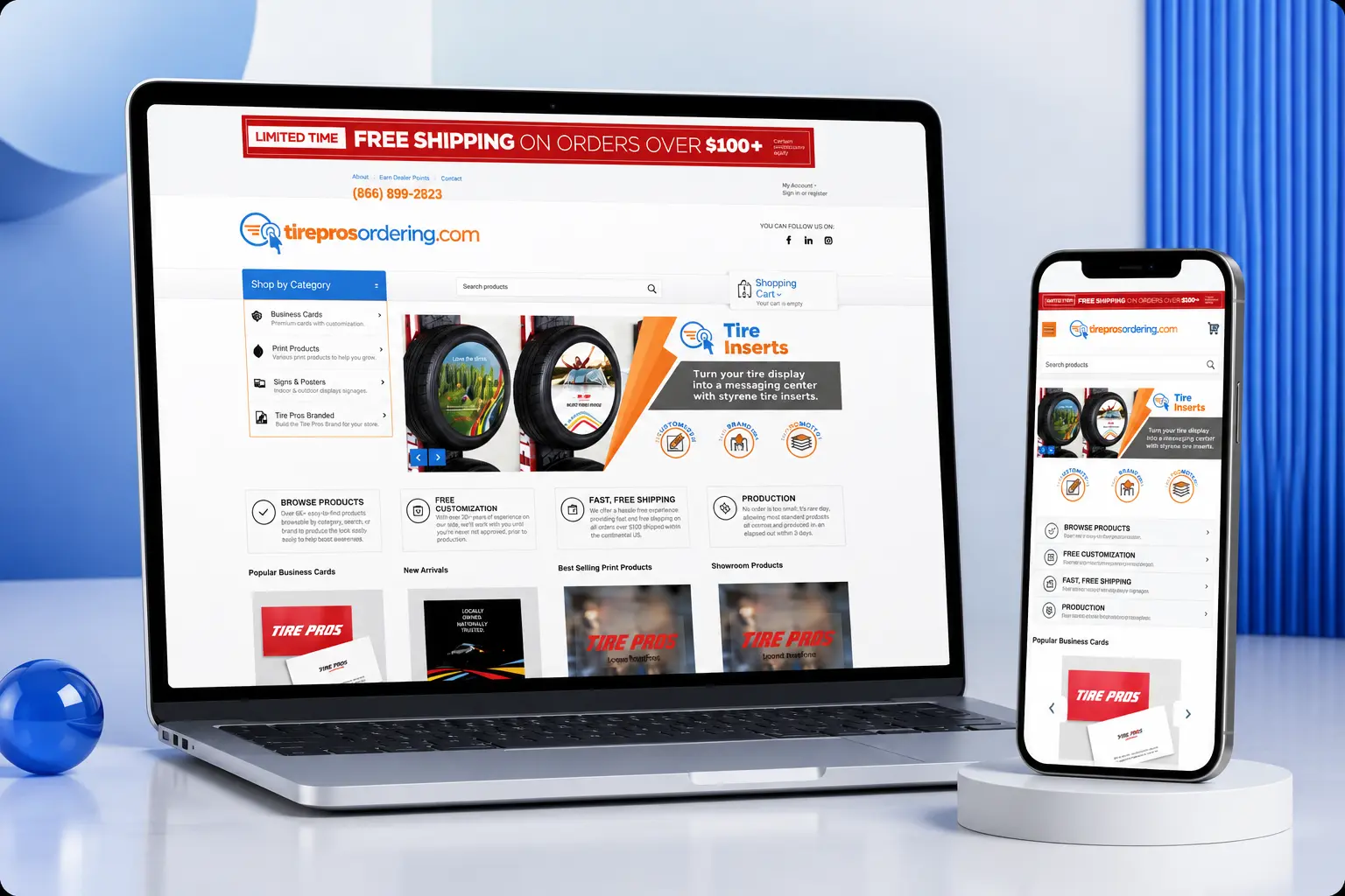 CS-Cart multi-vendor marketplace project - tireprosordering.com